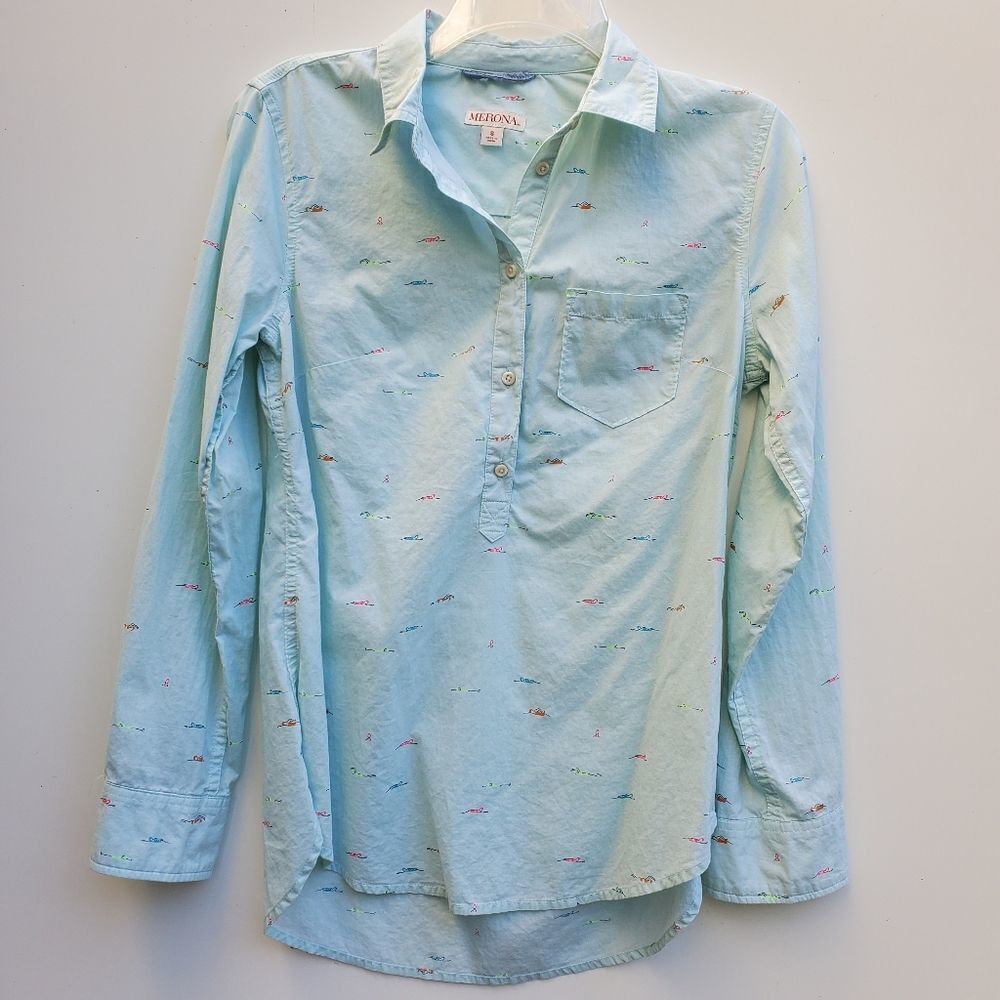 🏊‍♂️ SWIMMER TOP SWIM GRAPHIC MINT TUNIC small